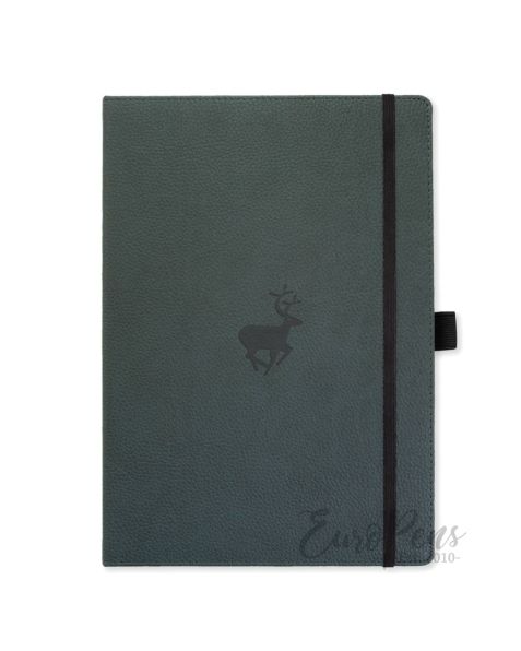 Dingbats A4 Green Deer Notebook - Dotted Wildlife [D5104G]