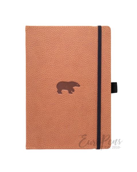 Dingbats A5 Brown Bear Notebook - Graph Wildlife [D5017H]