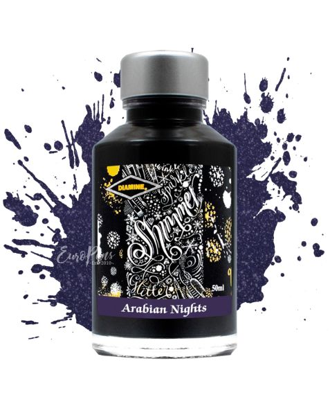 Diamine Shimmering Fountain Pen Bottled Ink - 50ml - Arabian Nights