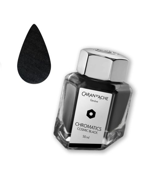 Caran d'Ache Ink Bottle - Chromatic - Cosmic Black - 50ml 