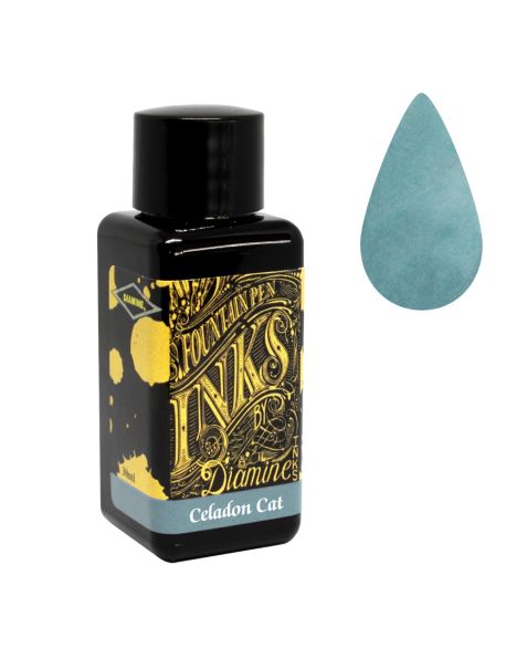 Diamine 30ml Bottled Ink - Celadon Cat