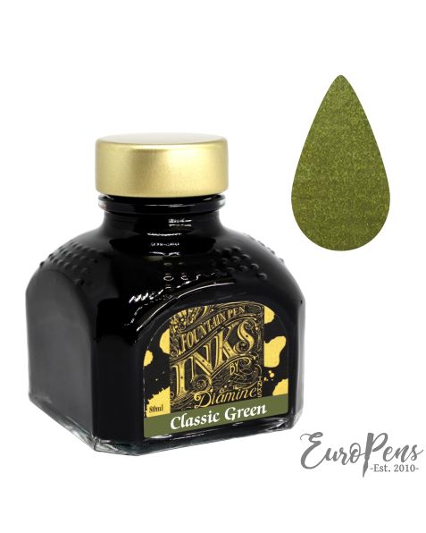 Diamine 80ml Bottled Ink - Classic Green