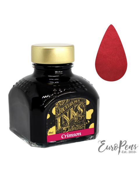 Diamine 80ml Bottled Ink - Crimson