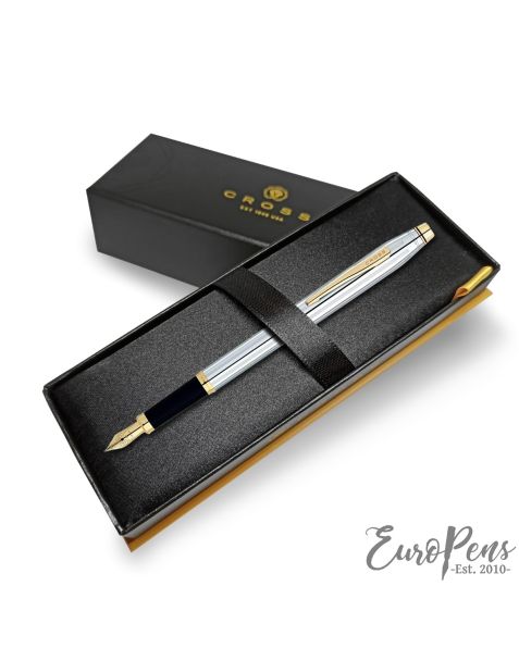 Cross Century II Medalist Fountain Pen - Medium Nib - 23 Carat Gold Plated