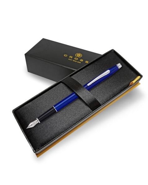 Cross Classic Century Translucent Blue Lacquer Fountain Pen