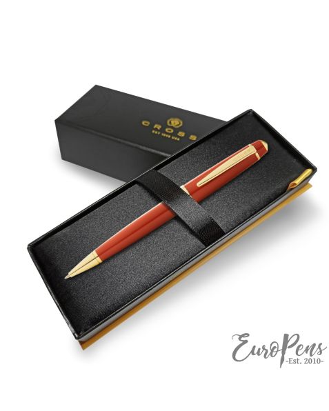 Cross Bailey Light Ballpoint Pen - Amber with Gold Trim (At0742-13)