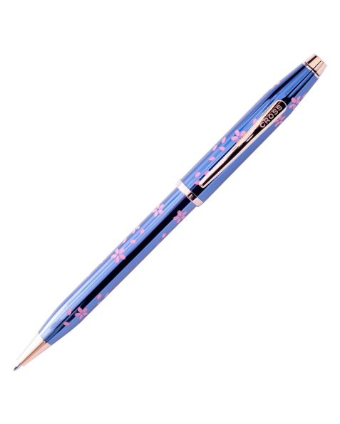 Cross Cherry blossom blue ballpoint AT0082-163