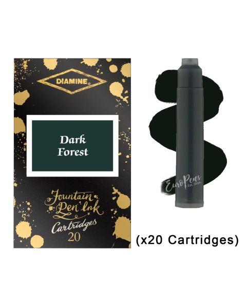 Diamine - Anniversary Ink Cartridges - Dark Forest (20 Pack)