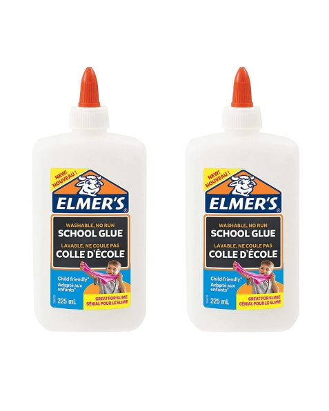Elmers PVA White Glue - Medium x2