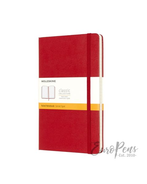 Moleskine Notebook - Large (A5) Hardcover - Scarlet Red - Ruled