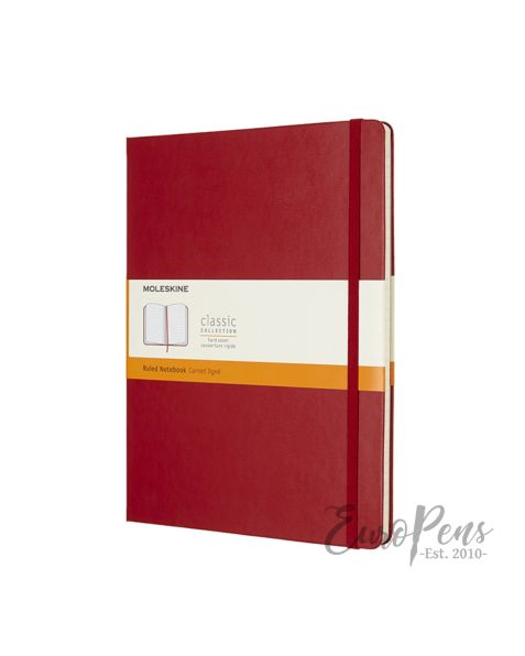 Moleskine Notebook - X-Large Hardcover - Scarlet Red - Ruled