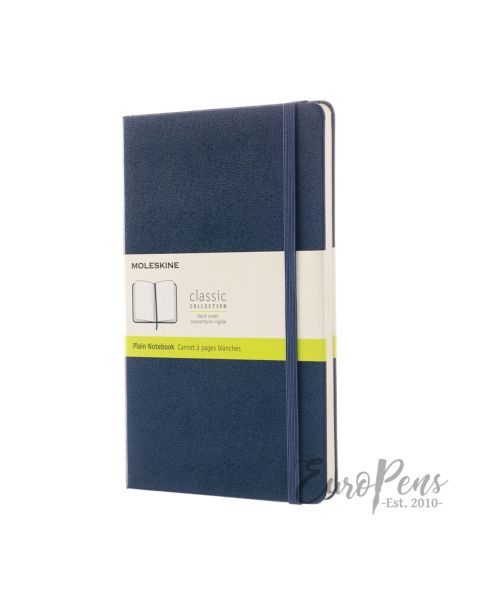 Moleskine Notebook - Large (A5) Hardcover - Sapphire Blue - Plain