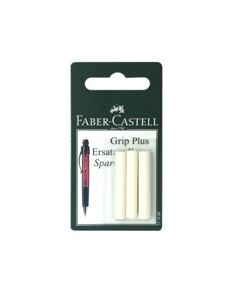 Faber Castell Grip Plus 1307 Spare Erasers (131598) Pack of 3