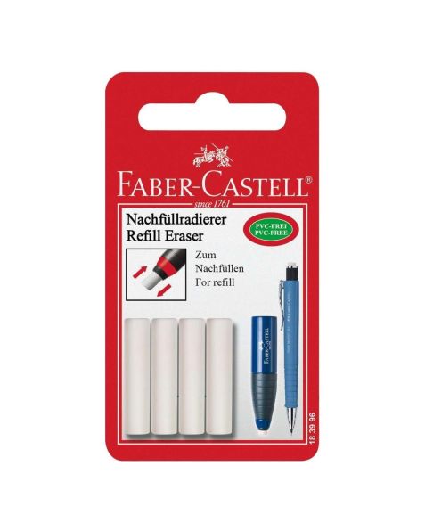Faber-Castell Poly Matic Spare Erasers (4 Pack)