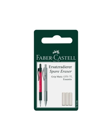 Faber Castell Grip Matic Spare Erasers (131595) Pack of 3