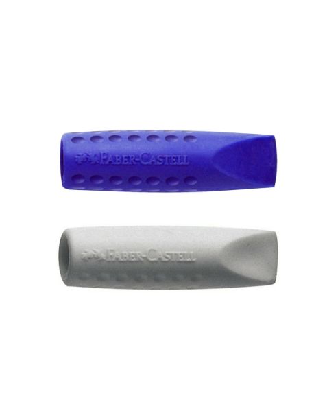 Faber Castell Blue & Grey Grip 2001 Eraser Cap (187001) Twin Pack