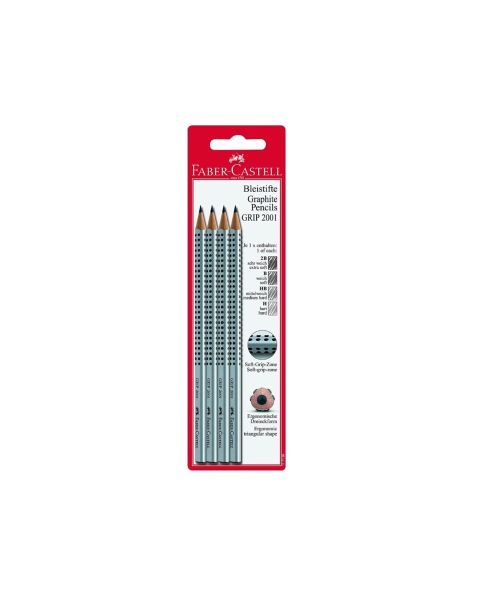 Faber Castell Grip Graphite Pencils (117198) Pack of 4