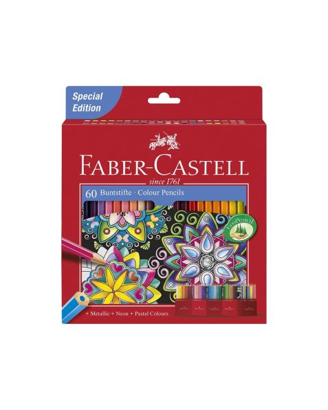 Faber Castell Coloured Pencils (111260) Pack of 60