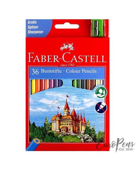 Faber Castell Colour Eco-Pencils & Sharpener - Pack of 36