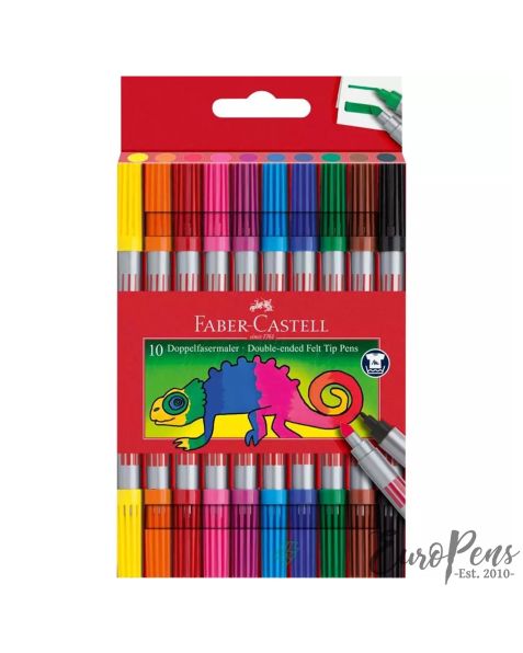 Faber Castell Double Ended Fibre-Tip Pen Set - Pack of 10