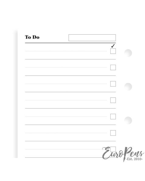 Filofax - Mini - To Do 