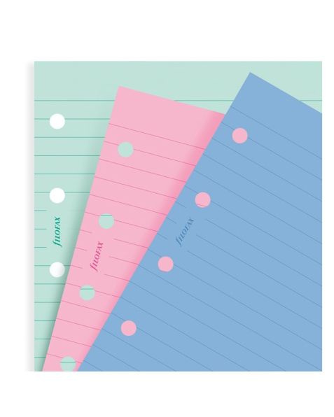 Filofax - Mini - Fashion Coloured Ruled Notepaper 
