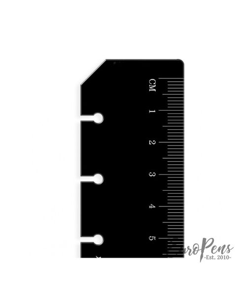 Filofax Pocket Ruler Page Marker Black 