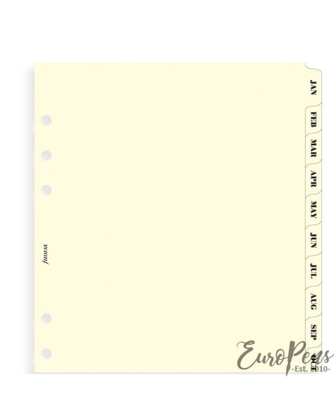 Filofax A5 January-December Index Cream 