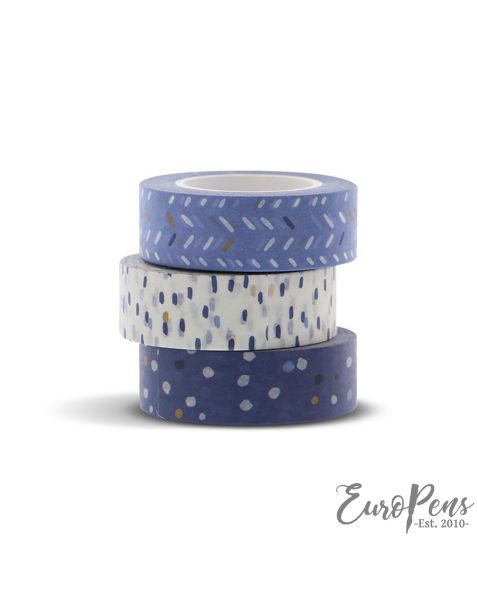 Filofax Indigo Washi Tape Set 