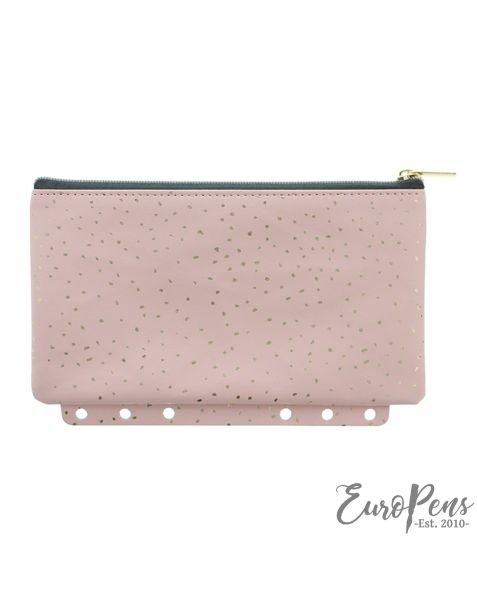 Filofax Confetti Zipper Pouch - Rose Quartz 