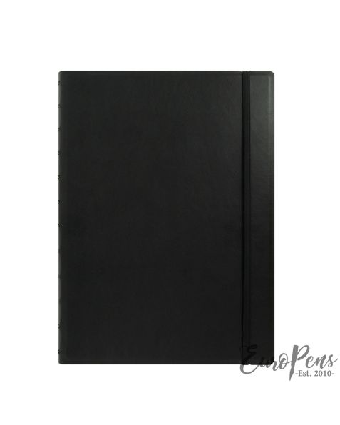 Filofax A4 Ruled Notebook - Black 