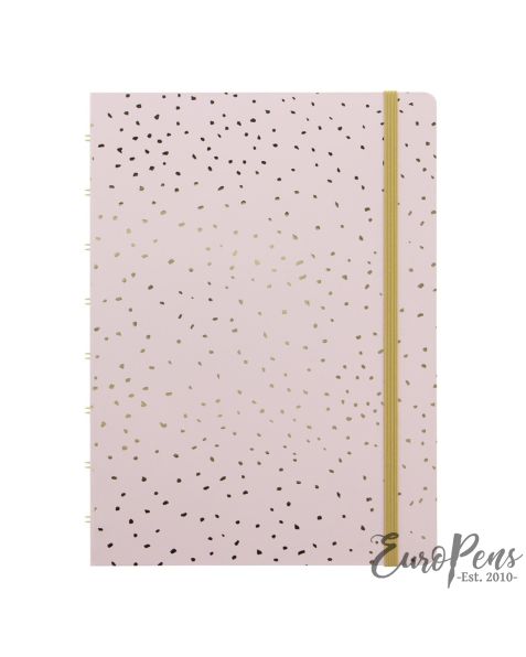 Filofax A5 Confetti Refillable Notebook - Rose Quartz 