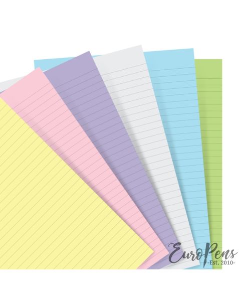 Filofax A5 Notebook Ruled Pastel Paper Refill 