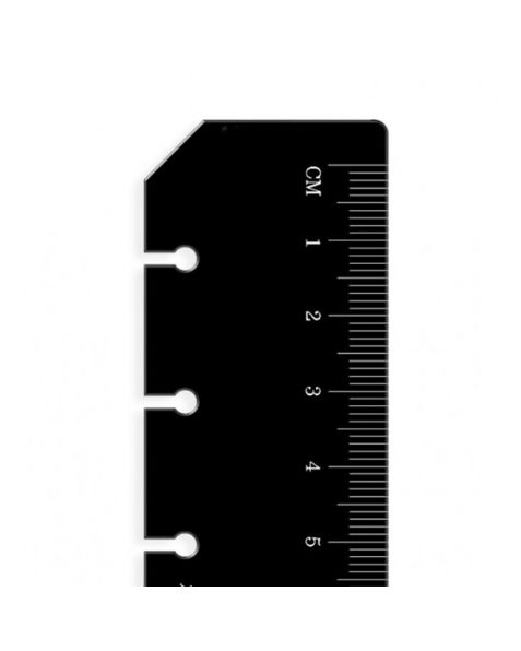 Filofax - Mini - Black Ruler / Page Marker 