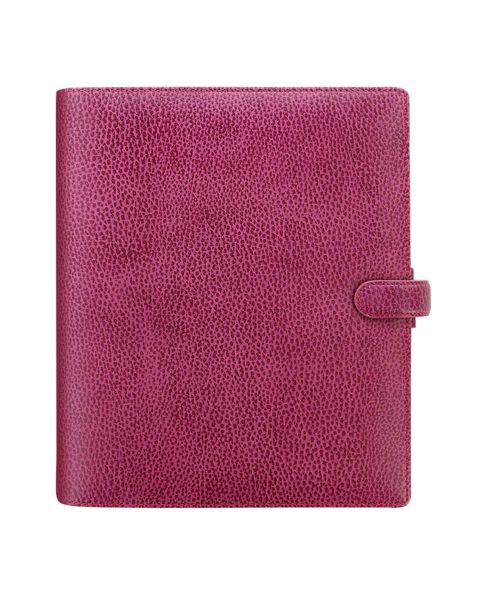 Filofax A5 Finsbury Leather Organiser - Raspberry
