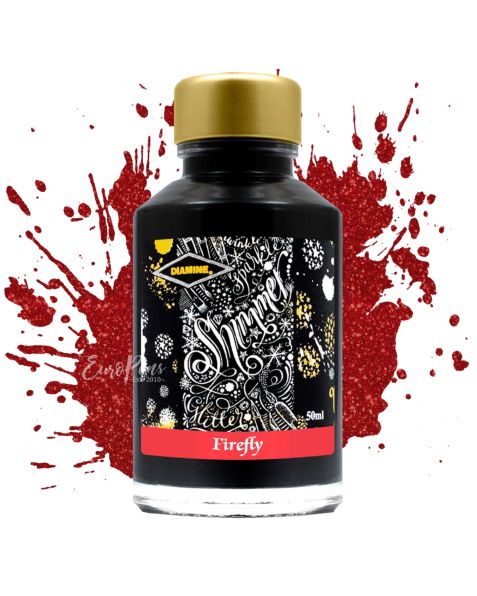Diamine Shimmering Fountain Pen Bottled Ink - 50ml - Firefly