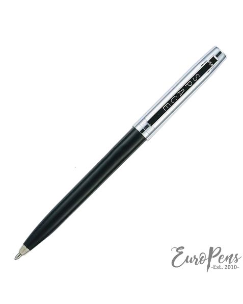 Space Pen Apollo Cap-O-Matic Ballpoint Pen - Black With Chrome Cap Blister