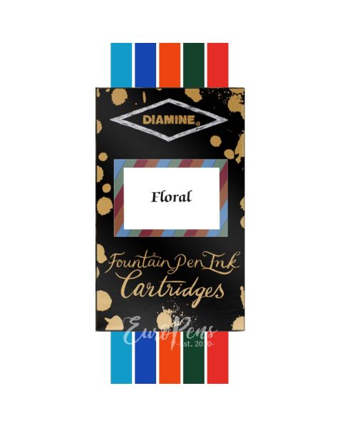 Diamine Cartridges Pack - mixed - Floral (Standard size)