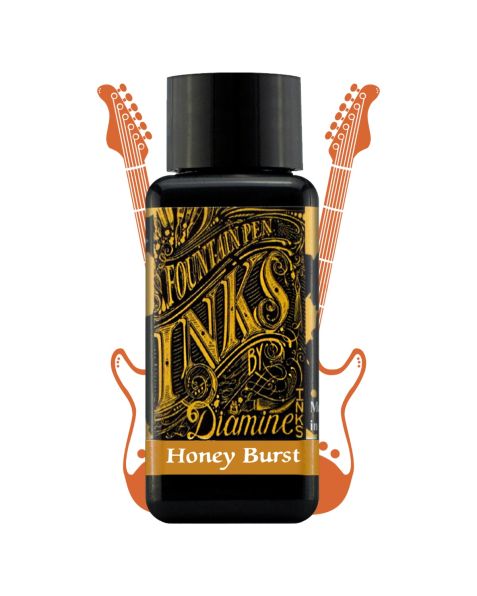 DIAMINE Guitar 30ml Fountain Pen Ink Bottle: Honey Burst