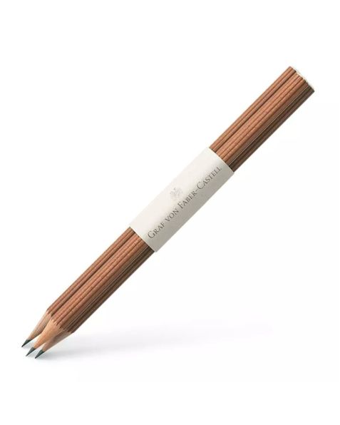Graf von Faber-Castell - 3 Desk Pencils Brown (118637)