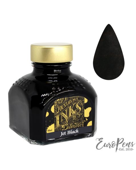 Diamine 80ml Bottled Ink - Jet Black