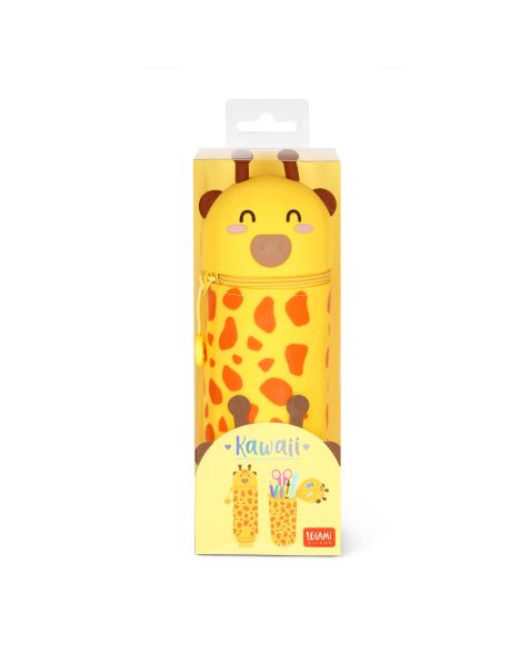 Legami 2 in 1 Soft Silicone Pencil Cases - Choose Design-Giraffe