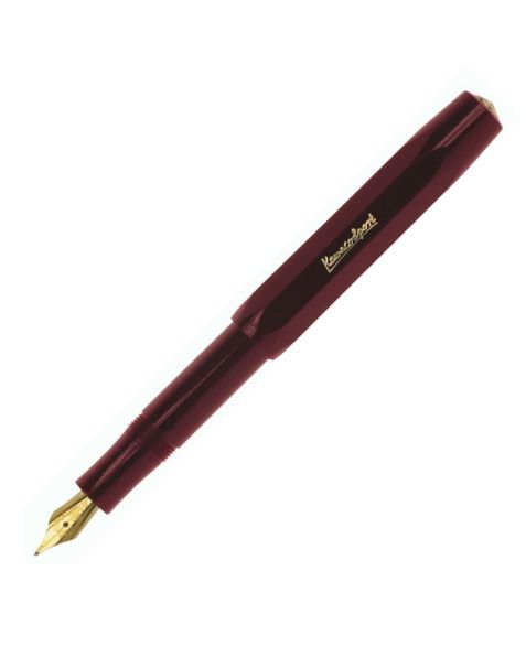 Kaweco Classic Sport Fountain Pen - Bordeaux-Medium (Gold-Plated Nib)