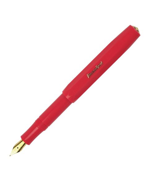 Kaweco Classic Sport Fountain Pen - Red-Medium (Gold-Plated Nib)