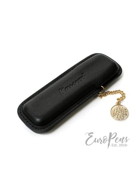 Kaweco Sport Leather Pen Pouch - Black With Coin & Chain