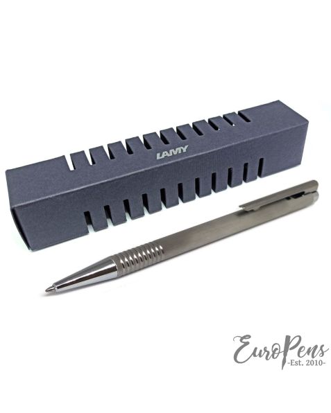 LAMY logo Ballpoint Pen - Brushed Steel (206)