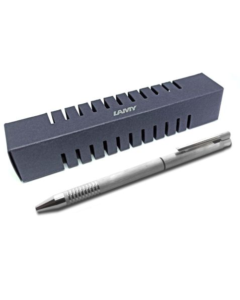 LAMY twin Multisystem Logo Pen - Brushed Steel (606)