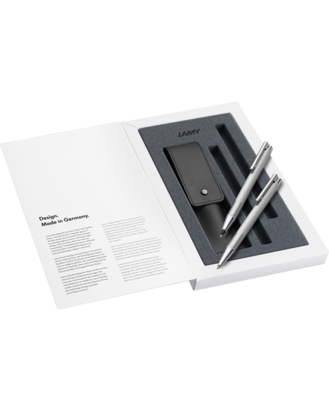 Lamy Logo (106/206) Matte Steel Ballpoint Pen & Mechanical Pencil Set