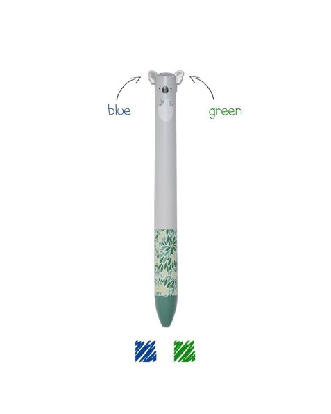 Legami Click&Clack Two Color Pen - Hug Me Koala