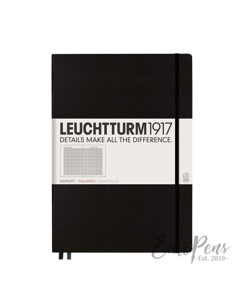 Leuchtturm1917 Notebook (A4+) Master Classic Hardcover - Black - Squared